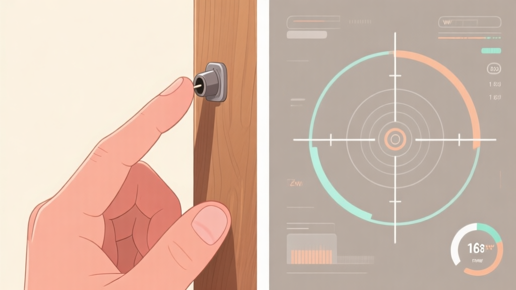 Split-screen illustration comparing a hand using precise finger position to flick a striker on a wooden board versus a stylized digital interface with aiming lines and power meters, soft neutral background highlighting the contrast, clean and analytical style high quality illustration, detailed, 16:9