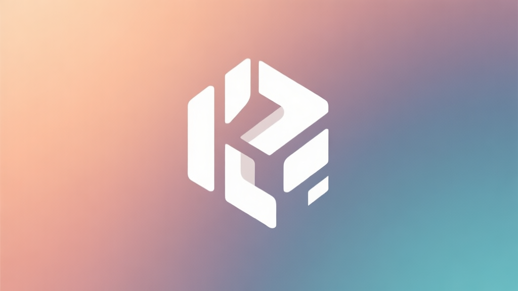 A stylized, minimalist logo design for a game development studio, featuring abstract geometric shapes that suggest creativity and technology, on a soft gradient background of warm and cool tones, clean and professional illustration high quality illustration, detailed, 16:9